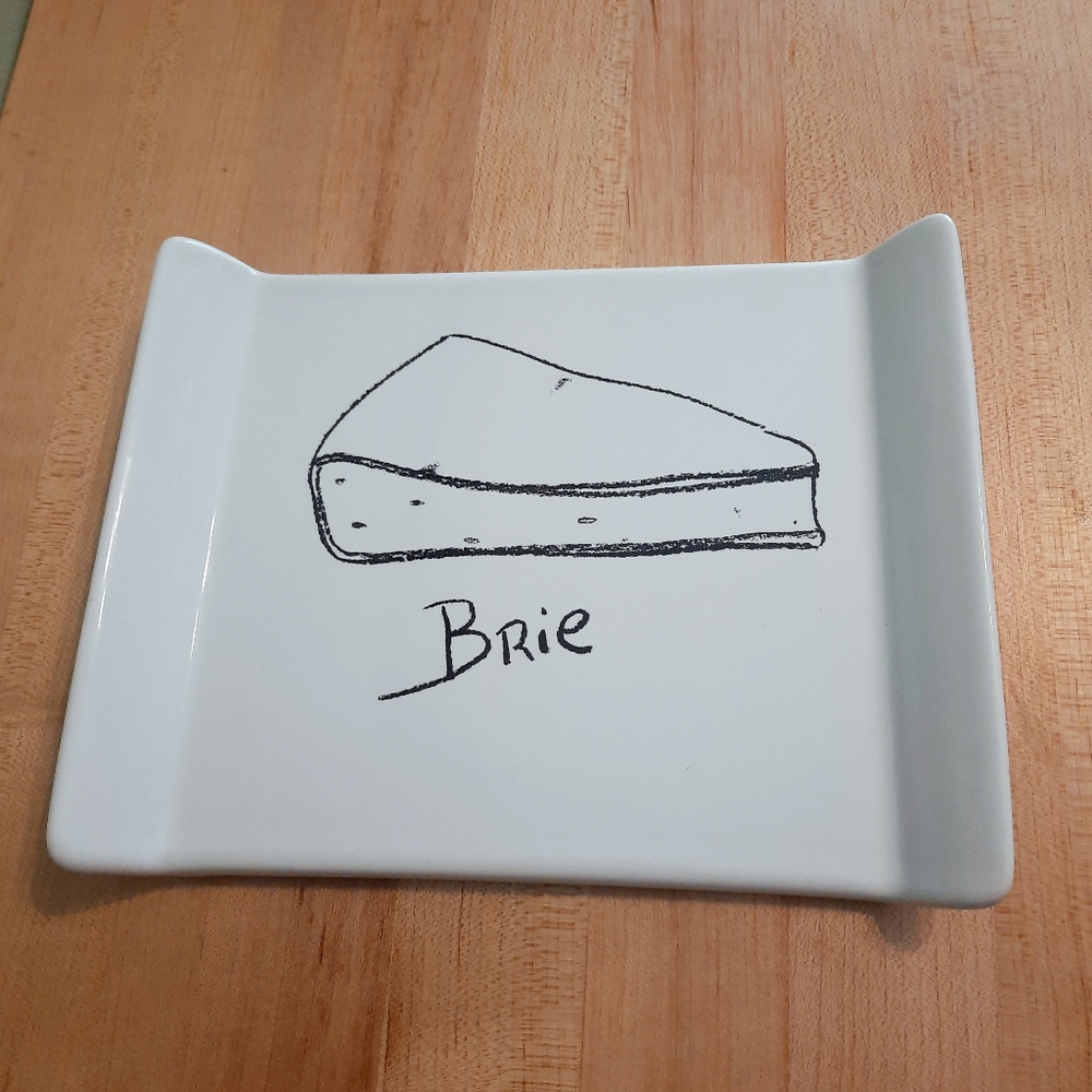 Cheese dish platter w/ print